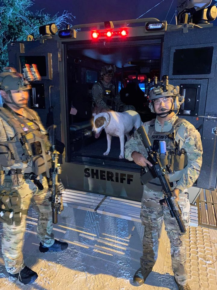 Deputies Capturing Evading Runner During Raid at Local Drug Den
