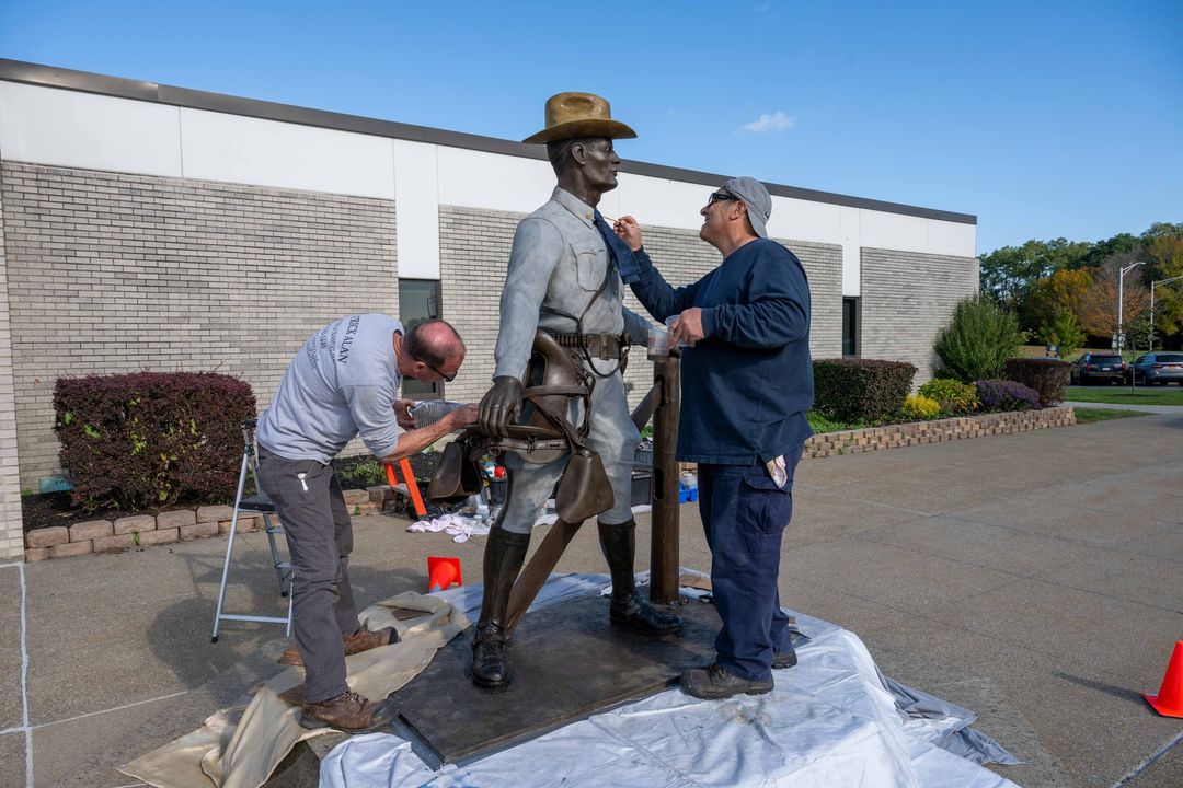 Restoration of Gray Rider Statue Completed by New York State Police