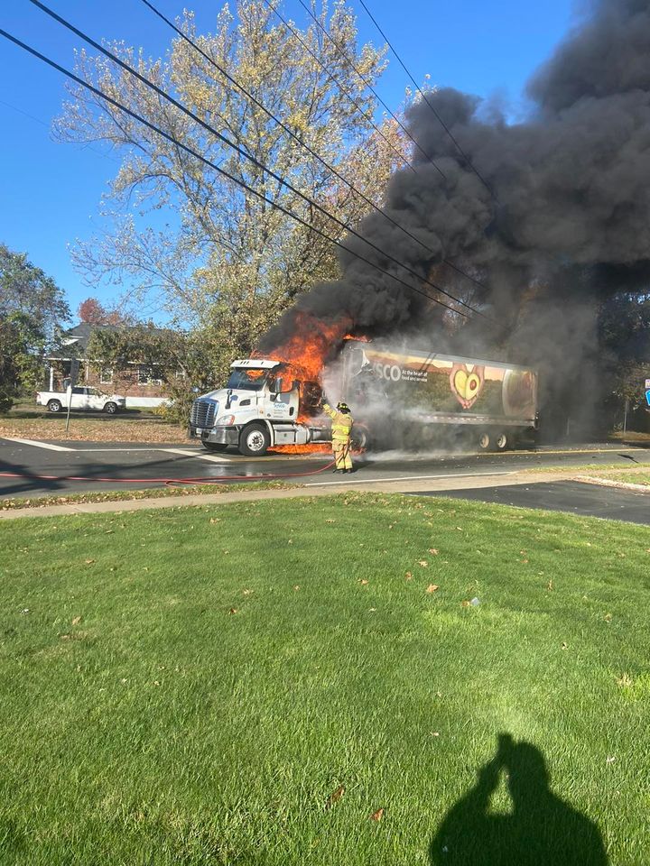 Hazmat Called for Box Truck Fire in Aberdeen