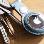 Apple air tag device that helps people keep track of personal items.