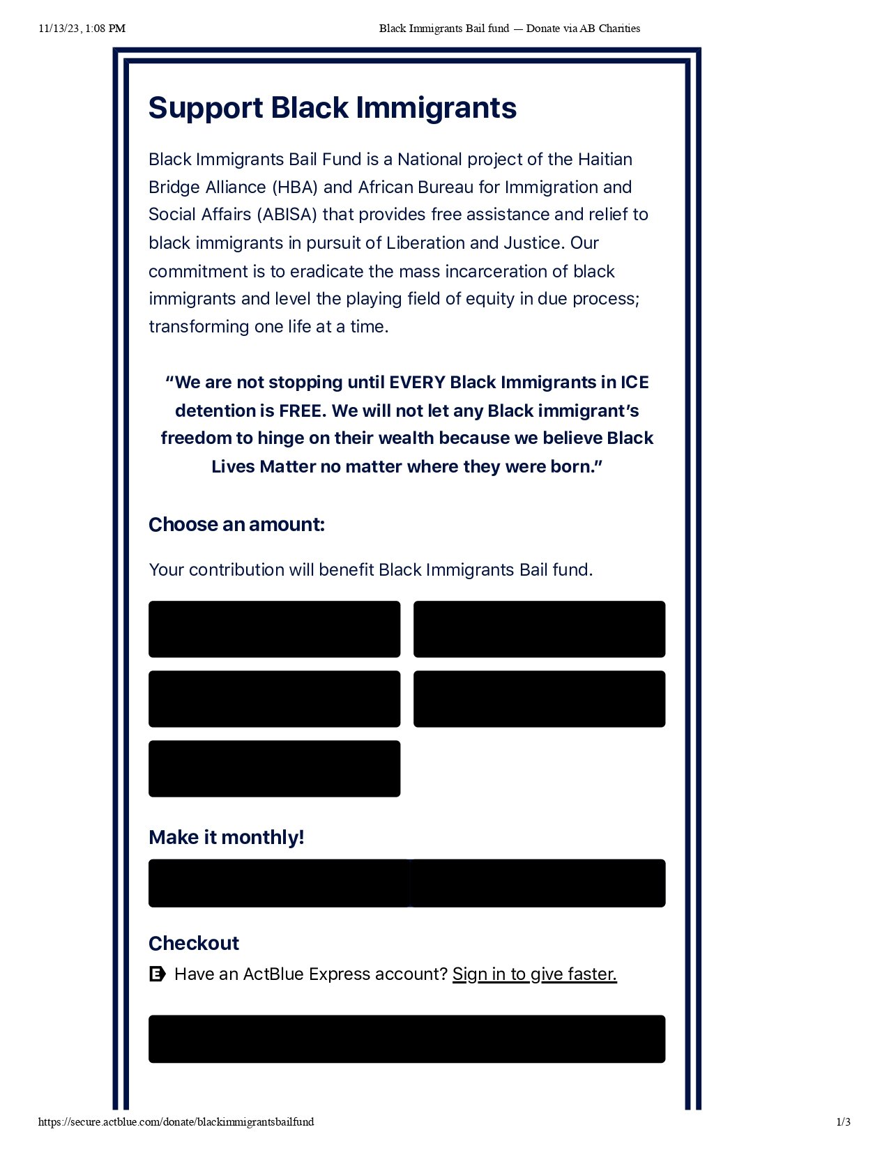 Dem Fundraising Platform ActBlue Is Processing Donations For A Bail Fund For Illegal Immigrants
