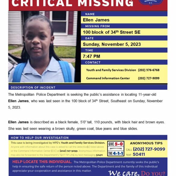 Search underway for 11-year-old girl missing in d. C. - photo licensed by shore news network.