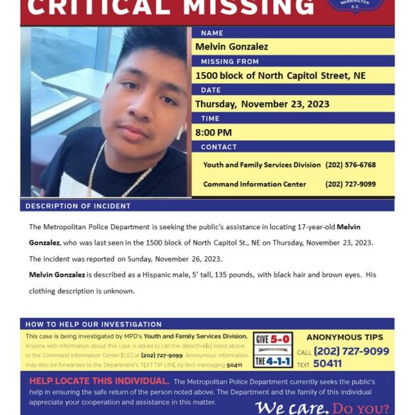 17-year-old reported critical missing in d. C. - photo licensed by shore news network.