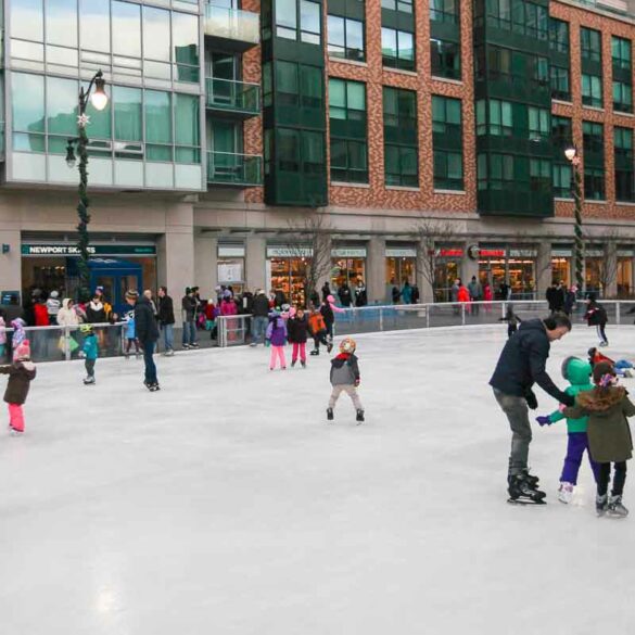 Jersey city welcomes winter season with outdoor skating rink