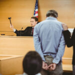 Judge making a decision during a criminal trial