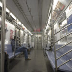 New York, NY - Number 6 train during non rush hour. Part of the Metropolitan Transit Authority.