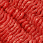 Raw ground beef chopped meat