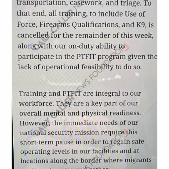 Exclusive: border patrol suspends training activities in tucson sector over ‘immediate need’ to address migrant surge - photo licensed by shore news network.