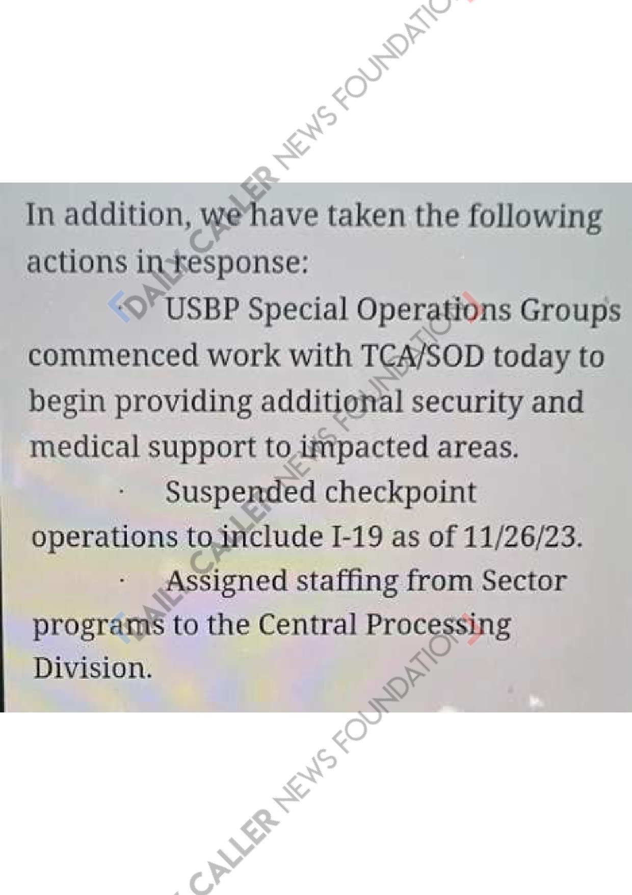 EXCLUSIVE: Border Patrol Suspends Training Activities In Tucson Sector Over ‘Immediate Need’ To Address Migrant Surge