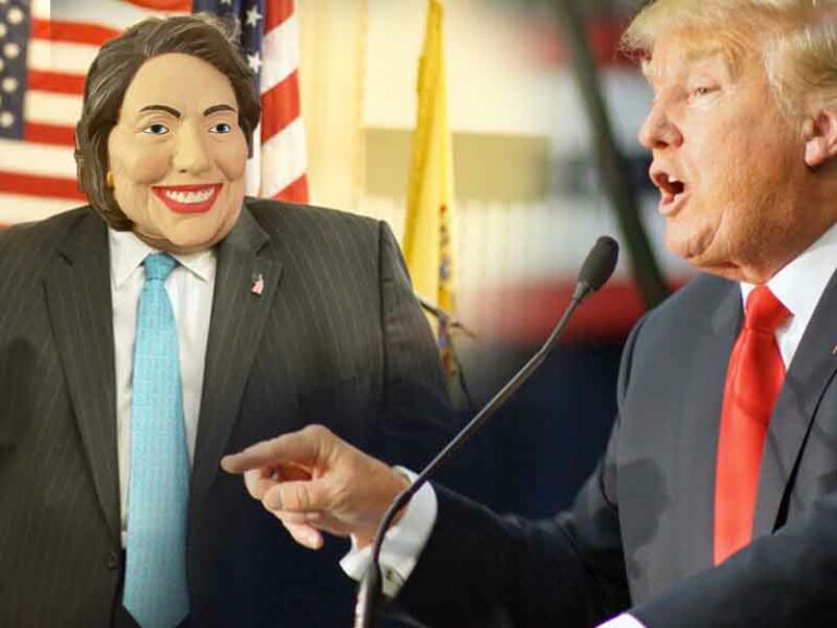 Former nj governor chris christie roleplayed hillary clinton for donald trump - photo licensed by shore news network.