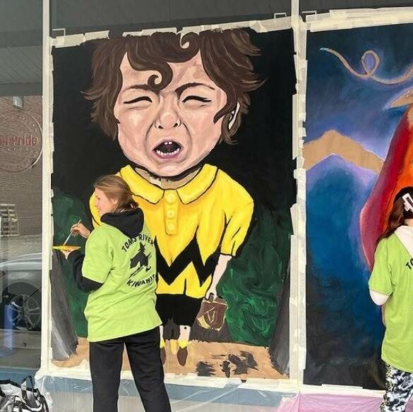 Downtown halloween window painting winners announced - photo licensed by shore news network.