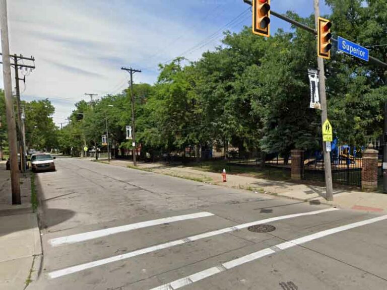 Man shot and killed on cleveland sidewalk outside st. Francis catholic school - photo licensed by shore news network.