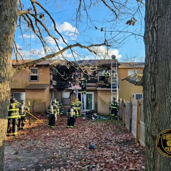 House fire on brookshire road displaces families in gloucester township - photo licensed by shore news network.