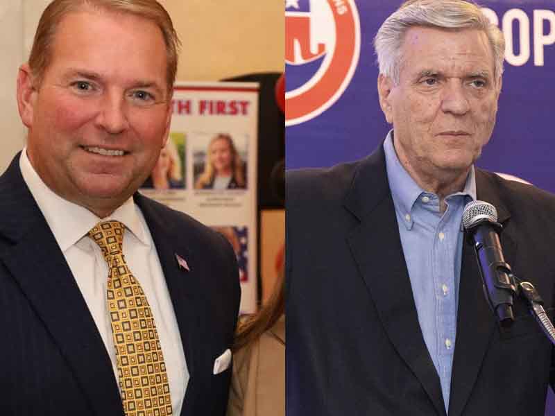 Monmouth County GOP Chairman Shaun Golden (L) Ocean County GOP Chairman George Gilmore (R)