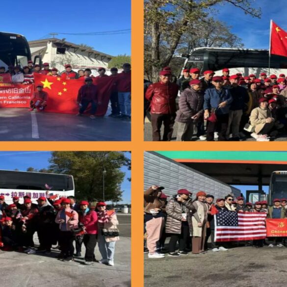 Organizer with deep ccp ties helped bus hundreds into san francisco to welcome chinese dictator - photo licensed by shore news network.