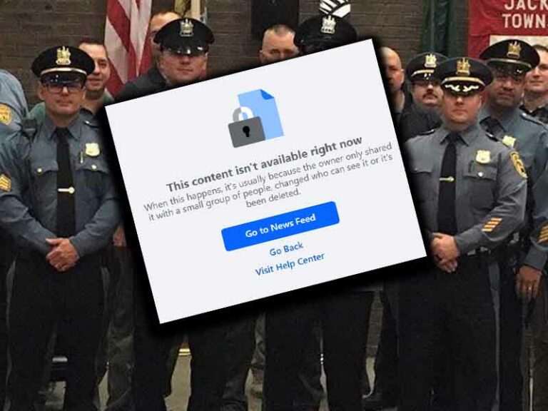 Facebook shuts down jackson police department page.