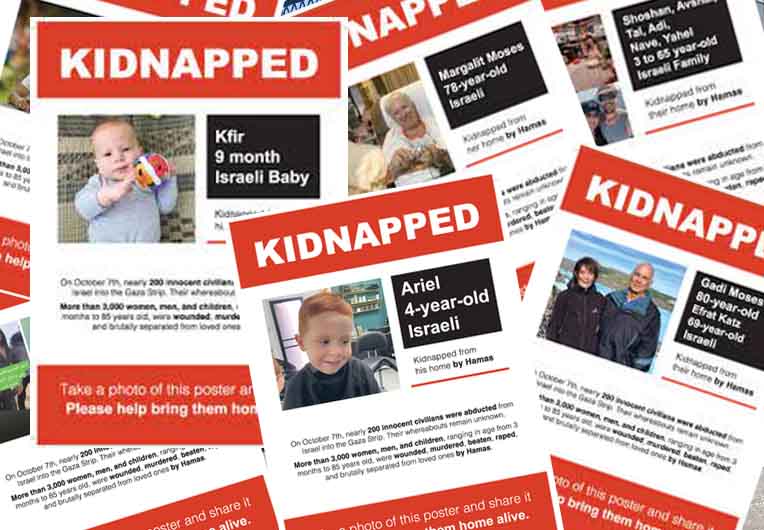 New Jersey Town Removes Flyers of Missing and Dead Israelis in Aftermath of Hamas Attack