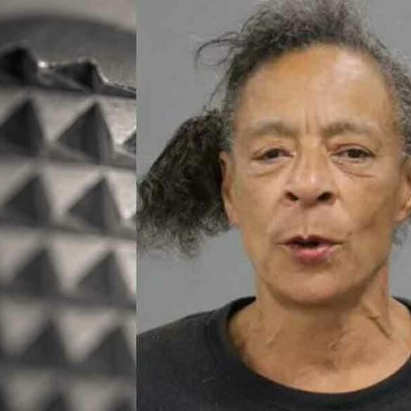 Woman randomly attacks man with meat tenderizer