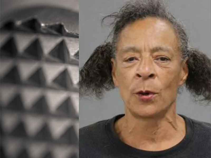 Woman Randomly Attacks Man With Meat Tenderizer