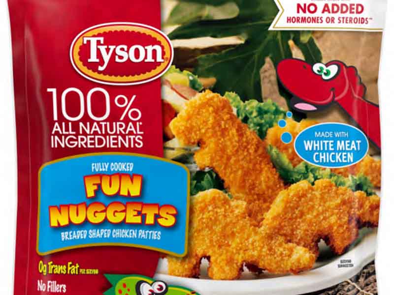 Tyson Dinosaur Chicken Nuggets Recalled Due to Metal Hazards