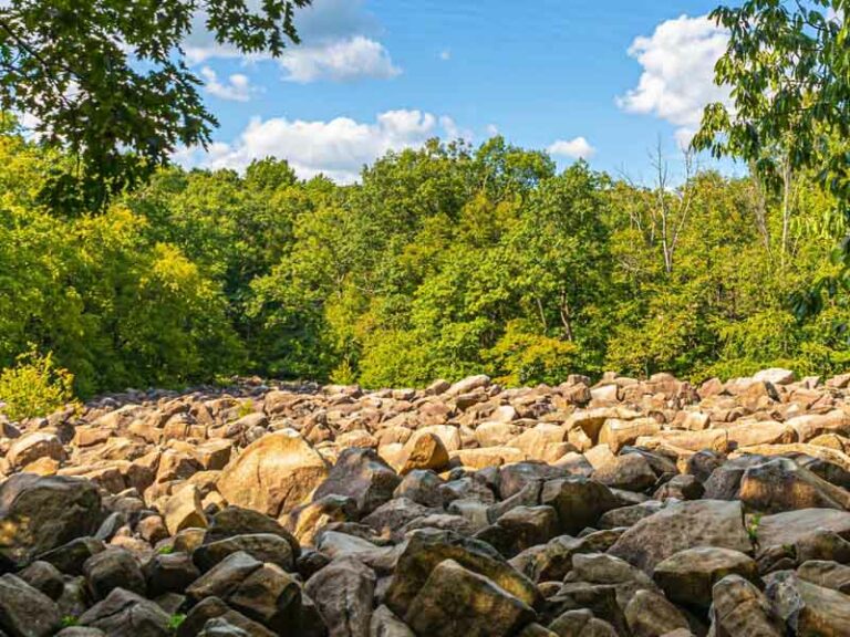 This pennsylvania park has a field of singing rocks - photo licensed by shore news network.