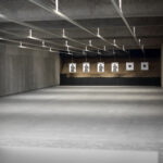 Shooting target on a sports shooting range