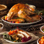 Homemade Roasted Thanksgiving Day Turkey with all the Sides