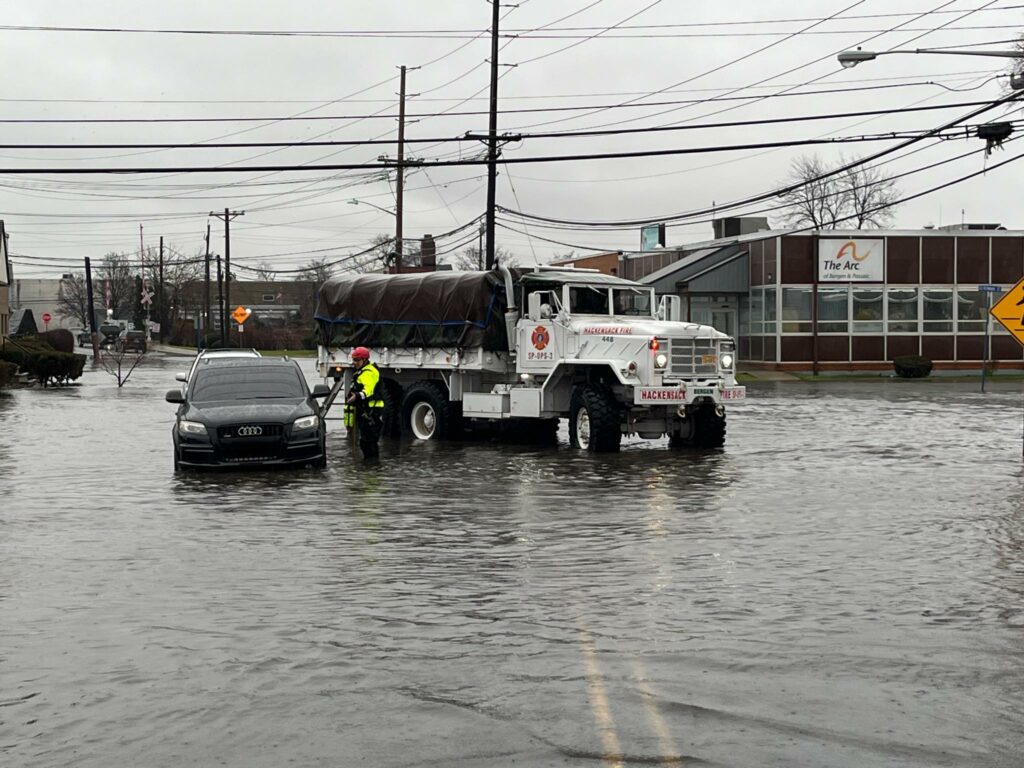 Hackensack Grapples with Widespread Flooding, City Officials Urge Caution