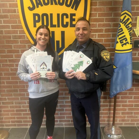 Jackson police department receives heartwarming christmas cards from students - photo licensed by shore news network.