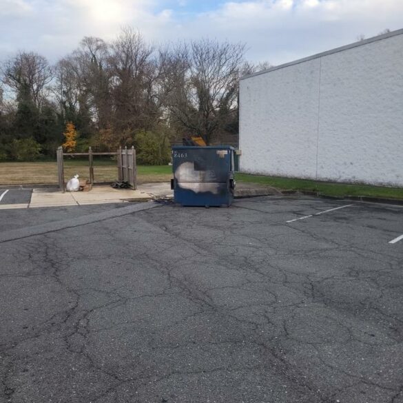 Salisbury dumpster fire intentionally set by teens, police report - photo licensed by shore news network.