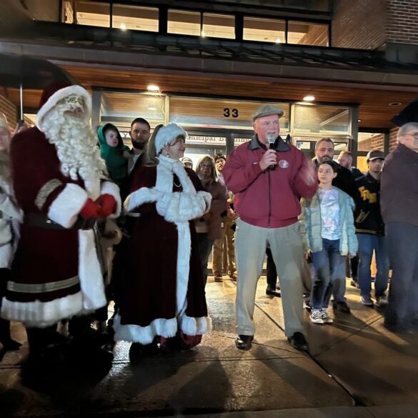 Frightful weather doesn't stop delightful toms river christmas tree lighting - photo licensed by shore news network.