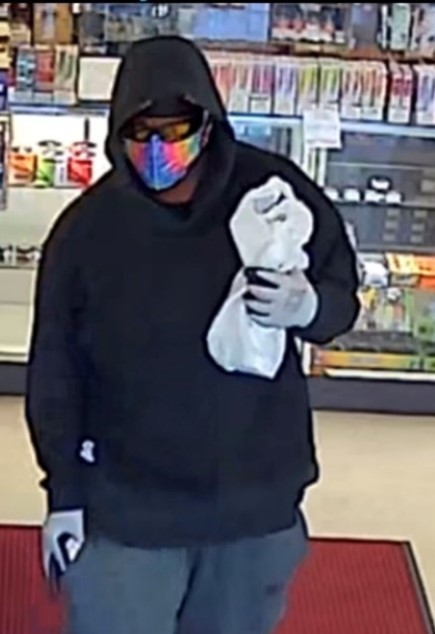 Rainbow Robber Sought in Albemarle County Smoke Shop Armed Robbery