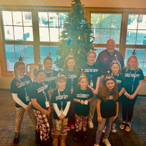 Toms river township celebrates holiday spirit with local students - photo licensed by shore news network.