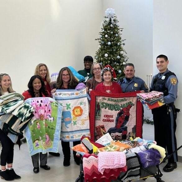 Local resident donates handmade quilts to hospitalized children for the holidays - photo licensed by shore news network.