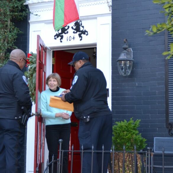 Richmond police engage community in festive neighborhood walkthrough - photo licensed by shore news network.