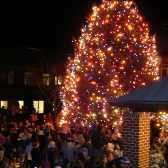 Winter wonderland village brightens downtown toms river - photo licensed by shore news network.