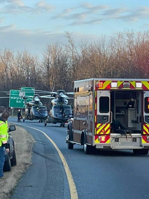 Maryland State Police Coordinate 2.5 Hour Rescue in I-83 Crash