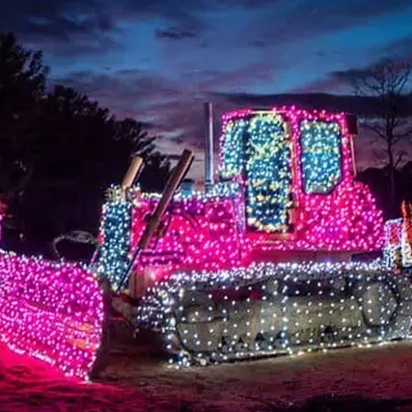 Diggerland’s drive-thru holiday light show: a luminous journey - photo licensed by shore news network.