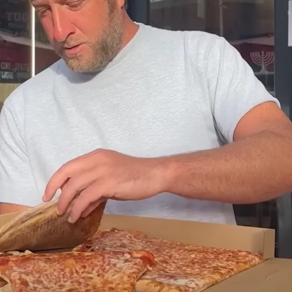 Dave portnoy reviews kosher pizza chain coming to jackson township in one bite pizza review - photo licensed by shore news network.