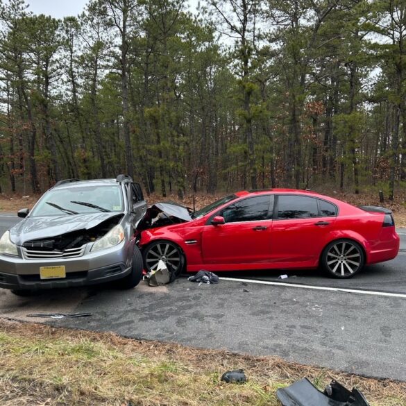 Two injured in two-car crash on state route 70 in manchester - photo licensed by shore news network.