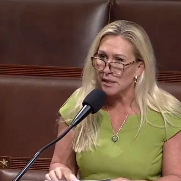 Congresswoman marjorie taylor greene swatted on christmas day with family - photo licensed by shore news network.