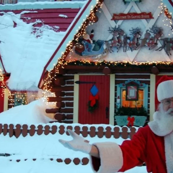 There's nothing more festive than the north pole in new york during the holiday season - photo licensed by shore news network.