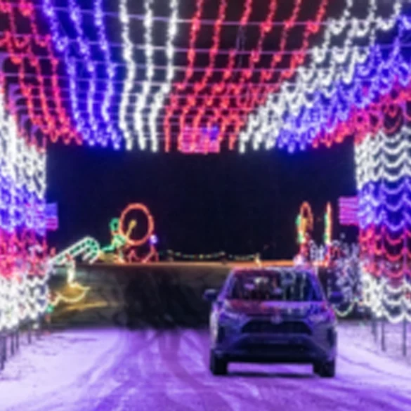 Pnc bank arts center lights up holidays with drive-through spectacle - photo licensed by shore news network.