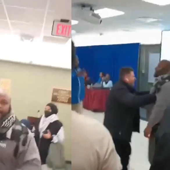 New jersey school board meeting interrupted by call for violence against jews - photo licensed by shore news network.
