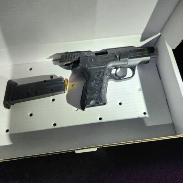 Handgun seized after traffic stop and pursuit in syracuse - photo licensed by shore news network.