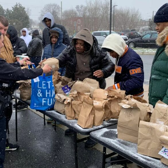 Anne arundel county police join mlk day of service at park elementary - photo licensed by shore news network.