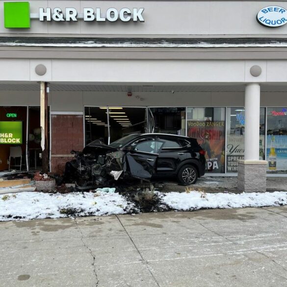 88-year-old woman crashes into liquor store window - photo licensed by shore news network.