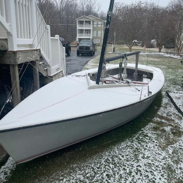 Sailboat washed up in baltimore county, police seeking owner - photo licensed by shore news network.