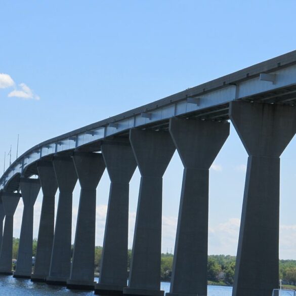 Wind restrictions imposed on thomas johnson bridge in maryland - photo licensed by shore news network.