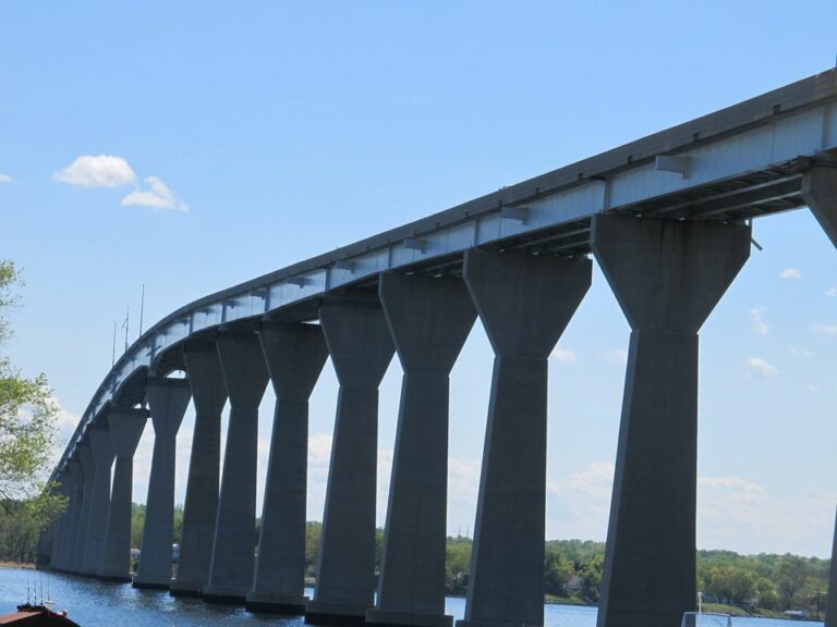 Wind restrictions imposed on thomas johnson bridge in maryland - photo licensed by shore news network.